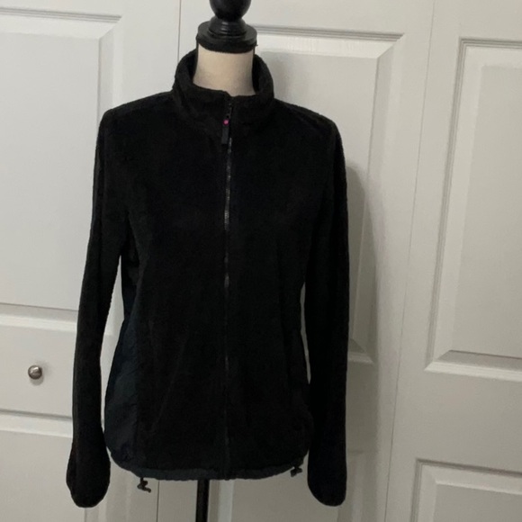 Aeropostale Full Zip Soft Fleece Jacket, XL, Black, Like New - Picture 1 of 9